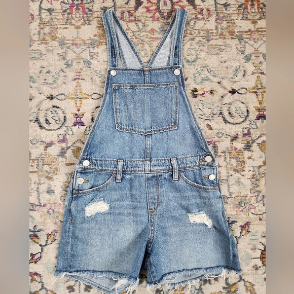 Old Navy Other - Old Navy Girls Denim Overalls Shorts, Size XL (14-16)
